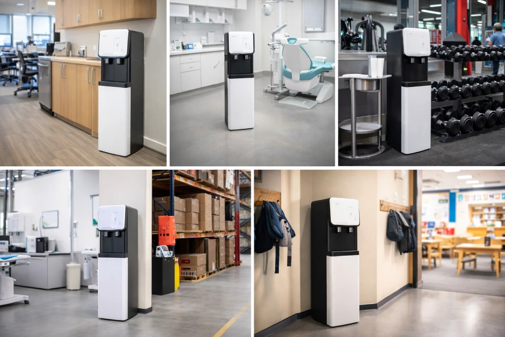 Bottleless office water coolers